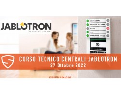 Jablotron programmazione centrali: iscriviti al corso 